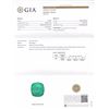 Image 4 : 14KT Yellow Gold GIA Cert 52.12ct Emerald and Diamond Pendant With Chain
