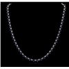 Image 1 : 18KT White Gold 19.80ctw Sapphire and Diamond Necklace