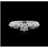 Image 1 : 18KT White Gold 1.04ctw Diamond Ring