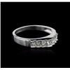 Image 2 : 14KT White Gold 0.50ctw Diamond Ring