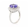 Image 3 : 14KT White Gold 3.77ct Tanzanite and Diamond Ring