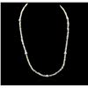 Image 1 : 14KT White Gold 52.46ctw Rough Diamond Necklace