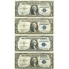 Image 1 : 1935 $1 Silver Certificate Lot of 4 Assorted Bills