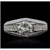 Image 1 : 18KT White Gold 1.80ctw Diamond Ring