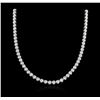 Image 2 : 18KT White Gold 16.50ctw Diamond Necklace