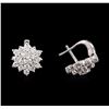 Image 2 : 14KT White Gold 2.40ctw Diamond Earrings