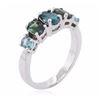 Image 3 : Platinum 1.33ctw Paraiba Tourmaline Ring