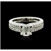 Image 1 : 18KT White Gold 1.67ctw Diamond Ring