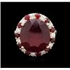Image 1 : 14KT Yellow Gold 19.69ctw Ruby and Diamond Ring
