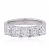 Image 1 : 14KT White Gold 1.36ctw Diamond Ring