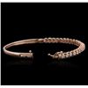 Image 3 : 14KT Rose Gold 1.59ctw Diamond Bracelet