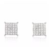 Image 1 : 14KT White Gold 1.70ctw Diamond Earrings