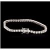 Image 2 : 14KT White Gold 5.04ctw Diamond Tennis Bracelet