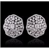 Image 1 : 14KT White Gold 4.43ctw Diamond Earrings
