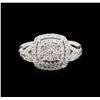 Image 1 : 1.00ctw Diamond Ring - 14KT White Gold