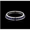 Image 1 : 14KT White Gold 1.53ctw Sapphire Ring