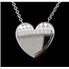 Image 3 : Tiffany & Co. 0.56ctw Diamond Pendant With Chain - 18KT White Gold