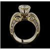 Image 3 : 18KT Yellow Gold 8.81ctw Diamond Ring