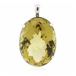 14KT White Gold 149.90ct Citrine Pendant