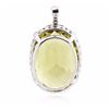 Image 2 : 14KT White Gold 149.90ct Citrine Pendant