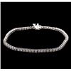 Image 1 : 3.00ctw Diamond Tennis Bracelet - 14KT White Gold