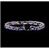 Image 3 : 14KT White Gold 17.76ctw Tanzanite and Diamond Bracelet