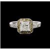 Image 1 : 14KT White Gold 1.31ctw Diamond Ring