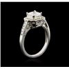 Image 3 : 14KT White Gold 1.31ctw Diamond Ring