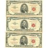 Image 1 : 1963 $5 Red Seal Bill Lot of 3