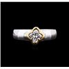 Image 1 : 1.00ct Diamond Solitaire Ring - 18KT Two-Tone Gold