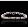 Image 1 : 14KT White Gold 7.23ctw Diamond Tennis  Bracelet