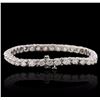 Image 2 : 14KT White Gold 7.23ctw Diamond Tennis  Bracelet