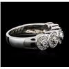 Image 2 : 14KT White Gold 0.42ctw Diamond Ring