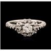 Image 1 : 14KT White Gold 1.06ctw Diamond Ring