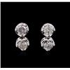 Image 1 : 14KT White Gold 0.81ctw Diamond Earrings