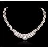 Image 1 : 18KT White Gold 8.81ctw Diamond Necklace