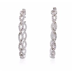 14KT White Gold 1.50ctw Diamond Earrings