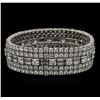 Image 2 : 29.78ctw Diamond David Webb Bracelet - Platinum