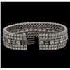 Image 3 : 29.78ctw Diamond David Webb Bracelet - Platinum