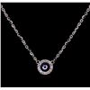 Image 1 : 0.21ctw Diamond Necklace - 14KT White Gold