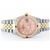 Image 2 : Rolex Two-Tone Diamond and Ruby DateJust Men's Watch
