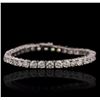 Image 1 : 14KT White Gold 11.53ctw Diamond Tennis Bracelet