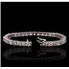 Image 3 : 14KT White Gold 11.53ctw Diamond Tennis Bracelet