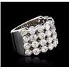 Image 2 : 14KT White Gold 3.16ctw Diamond Ring