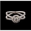 Image 1 : 1.05ctw Diamond Ring - 14KT White Gold