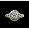 Image 1 : 0.93ctw Diamond Ring - 14KT White Gold