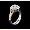Image 3 : 0.93ctw Diamond Ring - 14KT White Gold