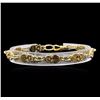 Image 1 : 0.32ctw Diamond Bracelet - 18KT Yellow Gold