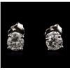 Image 1 : 14KT White Gold 1.29ctw Diamond Stud Earrings