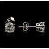 Image 2 : 14KT White Gold 1.29ctw Diamond Stud Earrings